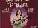 VERDI TRAVIATA SUTHERLAND BNERGONZI AUTOGRAPHED 3 LP LONDON RECS FREE SHIPPING