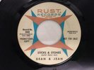 DEAN & JEAN 45: In My Way / Sticks & Stones, RUST Records 5089 Soul Promo