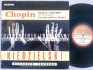 CHOPIN sonate + études  NIEDZIELSKI  RARE LP DUCRETET-THOMSON + Program récital