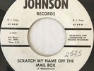Gene Holiday JOHNSON 125 Scratch My Name / My Heart RARE POPCORN SOUL 45 VG+