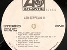LED ZEPPELIN II  ATLANTIC 8236 WHITE LABEL PROMO RL LUDWIG HOT MIX RARE VG+