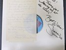 Shana – I Want You 12” Signed/Autographed Thank you note attached from Shana