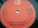PATRICE RUSHEN HAVEN'T YOU HEARD MODERN SOUGHT AFTER IN EX+ CONDITION