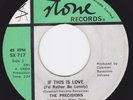 Northern Soul Canada 45 - PRECISIONS - If This Is Love / You'll Soon Be Gone