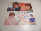 Four Classic Rita Pavone 45's Italian Music