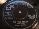DUNCAN BROWNE - THE FINAL ASYLUM / RESURRECTION JOE - EXCELLENT