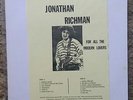 JONATHON RICHMAN FOR ALL THE MODERN LOVERS RARE LP 300 COPIES ONLY LOOK