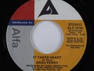 Modern Soul Boogie 45 GREG PERRY It Takes Heart ALFA HEAR