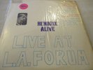 Jimi Hendrix-Alive. Live at LA Forum  V.Rare Red/Orange vinyl LP  Good Condition
