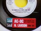 45 GIRI AC/DC YOU SHOOK ME ALL NIGHT LONG - N. LARSON OOO-EEE JUKE BOX 1981