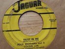 Very Rare 50s Doo Wop 45 Record - Four Brothers & A Cousin - Trust In Me -Jaguar