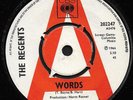 THE REGENTS - WORDS - 1966 Pop Psych 45 - UK CBS Promo