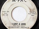 DOROTHY PRINCE-I LOST A LOVE /WHY NOT TONIGHT ON M-PAC R&B 45-VG+, HEAR