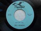 BILL JENKINS 45 'BOP LIKE CARL PERKINS' USA FLYRIGHT KILLER 1977 ROCKABILLY MINT
