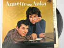 Vintage Record Annette Sings Anka Signed Vinyl LP Annette Funicello