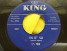 Rare Hillbilly Country Bopper 45 : Les York   You Get Mad   Wages of Sin   King