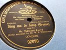 EDWARD LLOYD SING ME TO SLEEP GREENE GRAMOPHONE MONARCH 02090