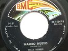 WILLIE ROSARIO Y SU ORQUESTA MAMBO NUEVO / MONINA Y ROMAN 45 LATIN JAZZ