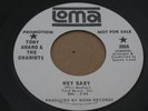 NORTHERN SOUL 45 - TONY AMARO & THE CHARIOTS - HEY BABY / RUNNIN AROUND - LOMA
