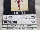 Nirvana Ticket of the last concert
