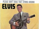 VINTAGE 45 R.P.M. PICTURE SLEEVE - ELVIS  Devil In Disguise/Please Don't Drag