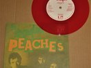 THE STRANGLERS Peaches Blackmail 7 RED VINYL Promo 45 Punk New Wave RARE Go Budd