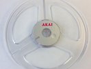 AKAI silver hub plastic +case Take Up Reel Empty Reel for 1/4