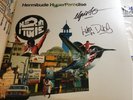 Hermitude - HyperParadise gatefold 2xLP oz hip hop vinyl signed Ltd. Yellow 100