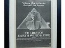 EARTH WIND & FIRE+September+POSTER AD+RARE+ORIGINAL+1978+FRAMED+FAST GLOBAL SHIP