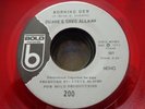 015..RED VINYL...ROCK 45...DUANE AND GREG ALLMAN...MORNING DEW...BOLD RECORDS...