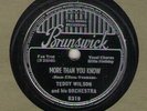 c 78 RPM Teddy Wilson Brunswick 8319 in E- (Billie Holiday)