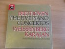 Beethoven - The Five Piano Concertos - Weissenberg Karajan - 4 LP Box