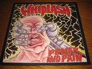 Whiplash-Power and pain LP, Roadrunner Europe 1986, OIS, sehr rar, Vinyl mint
