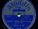 SHIRLEY & LEE (Shirley Come Back To Me / Baby) R&B/SOUL 78  RPM  RECORD