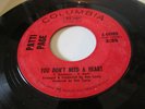 PATTI PAGE  POPCORN NORTHERN SOUL 45 ON COLUMBIA  LABEL YOU DON'T NEED A HEART