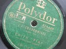 78RPM EDITH PIAF l'accordeoniste / escales POLYDOR 524.669