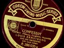 LOUIS ARMSTRONG Confessin / Song of the Islands  78'   deutsche Pressung   X3630