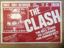 The Clash Forest Sandinista 1981 Original Belgium Tour Poster Punk Sex Pistols