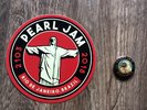 Pearl Jam Rio Janeiro Brazil Pin Sticker Set 21st Mar 2018 Vedder New