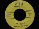 Captions-Turn Out The Lights/Nicotine Scene-Kayham 8-RARE NORTHERN SOUL