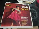 BRENDA LEE - THATS ALL - 33 1/3 RPM - US DECCA EP