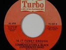 Funk/Sweet Soul 45 - Communicators & BEB - Is It Funky Enough - Turbo - mp3