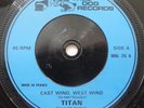 TITAN,EAST WIND WEST WIND,1980 NWOBHM,WILD DOG RECORDS,DOG 26,PRIVATE PRESS 100