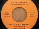 Lois Johnson - Maybe I Was Wrong - Be Mine - Sabteca14  HEAR