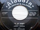 JIMMY INMAN & IMPOLLOS orig.white doowop 45 I'M SO SORRY YOU NEVER REALIZED pc26