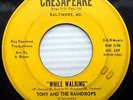TONY & THE RAINDROPS doowop strong VG 45 WHILE WALKING / OUR LOVE IS OVER pc126