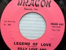 BILLY LOVE the LOVERS strong vg++ original DRAGON doowop 45 LEGEND OF LOVE pc157