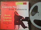 MUNCH - CONCERTO No.2 - RUBINSTEIN -  2-TRACK - 15 IPS - 10.5