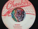 HEAR Flamingos 45 When/That's My Baby CHECKER 815 promo R&B doo wop EX
