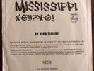 Nina Simone Mississippi Goddam Rare Promo 45 7” Vinyl